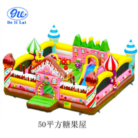 Nouvelle structure gonflable Delilai en PVC, thème gâteau d'anniversaire, avec toboggan aquatique et sec, qualité commerciale, service de location, certifiée CE