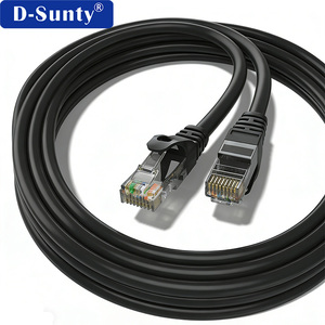Cable de Conexión Cat5e UTP de Cobre Puro, Certificado CE FCC, Cable RJ45 Resistente para Exteriores para Cámaras CCTV, Varias Longitudes - Product Image 1