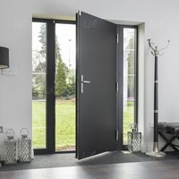 Porte battante en bois pour hôtel et appartement, isolation acoustique, antivol, pour chambres intérieures, en MDF et bois massif, finition moderne
