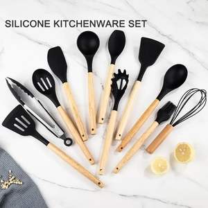 Hot Sell 20 Pieces Silicone Kitchenwares <b>Set</b> <b>Spatulas</b> <b>Set</b> Knives <b>Set</b> Soup Spoon Tong Cutting Board <b>Spatulas</b> - Product Image 6