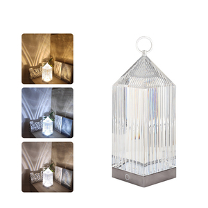 Lampe de table tactile en cristal d'intérieur, <span class=keywords><strong>rechargeable</strong></span> par USB, RGB, décoration de chambre à coucher, lampe de nuit LED, phare - Product Image 2