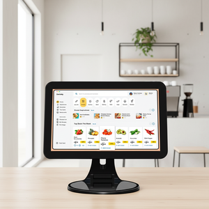 लक्जरी थोक 15.6 इंच एल्यूमीनियम मिश्र धातु शेल पॉस टच स्क्रीन के साथ कंप्यूटर ऑल-इन-वन पॉस कैश रजिस्टर सिस्टम की निगरानी करता है। - Product Image 1