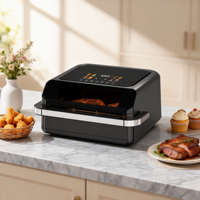 Friteuse à air multifonctionnelle 2-en-1 sans huile, numérique, moderne, de 7,5 L, pour une cuisson saine – Nouveauté usine, vente chaude
