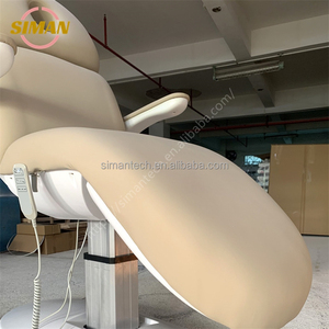 シマンまつげエクステ用モダンホワイトビューティーベッドチェア電動調整式現代風日本製折りたたみ式PVCマッサージテーブルカバー - Product Image 4