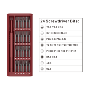 Bộ tuốc nơ vít chính xác 25 trong 1, bộ công cụ sửa chữa Mini macbook, máy tính, máy tính xách tay, Iphone, ps5, Xbox, công tắc, kính, đồng hồ - Product Image 4