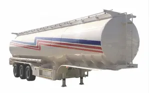 Different Color Painting 3 Axle Aluminium Carbon Steel Diesel Oil Transport Truck Fuel Tanker Semi Trailer