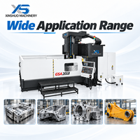 Centre d'usinage CNC à portique XINSHUO 3 axes avec système de contrôle CNC BT50 GSA2018, déplacement 2000/1800/800mm, table 2020x1610mm, fraisage CNC