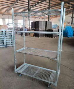 Carro de mano danés, carrito de transporte de plantas de jardín, malla de alambre soldada, convertible <span class=keywords><strong>Cabriolet</strong></span> - Product Image 2