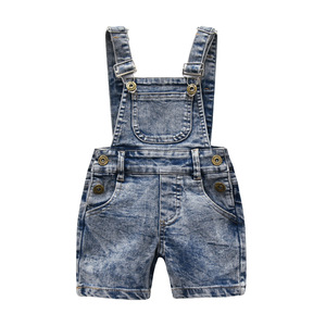 <span class=keywords><strong>Tute</strong></span> in Denim da bambino in tinta unita Casual stile estivo nuovo oltre confine pantaloni della tuta da bambino pantaloni a cinque punti del commercio estero - Product Image 6