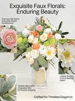 Fleurs de printemps pour la décoration de table, plantation de printemps, fleurs artificielles, décoration de mariage, décoration de porche de printemps, vente en gros