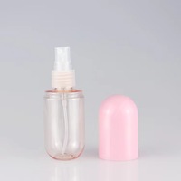 Bouteilles cosmétiques de conditionnement en plastique formées par capsule rose jaune pour le récipient en plastique d'huile de cheveux d'huiles essentielles de lotion
