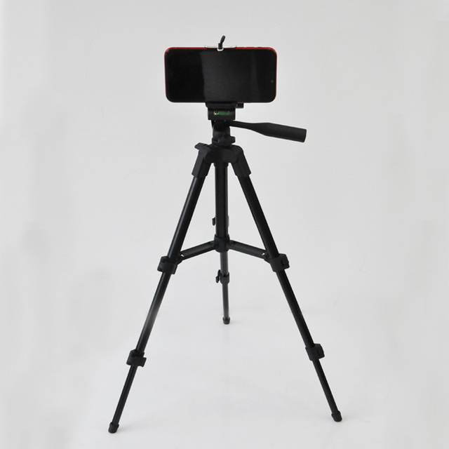 Lightweight Aluminium Flexible Travel Tripod for Camera with Wireless Selfie and Phone Clip Compatible with for Android
