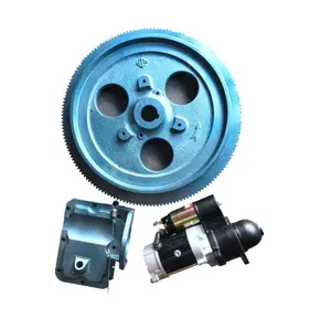 Electric Start Kit flywheel+starter+bracket for ZS1110/ZS1115 4 Stroke Small Water Cooled Diesel Engine