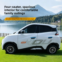 Voiture électrique mini longue portée à 4 roues et 4 places, moteur 1500W, vitesse 50km/h, autonomie 101-200km, pour les trajets urbains et l'usage domestique