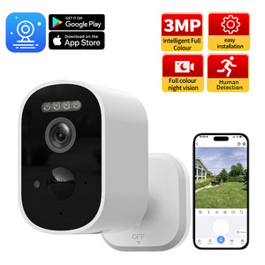 Wireless Surveillance <b>Camera</b> 1080p Night Vision With Voice Intercom Indoor Outdoor Use <b>Battery</b> Powered - Product Image 3