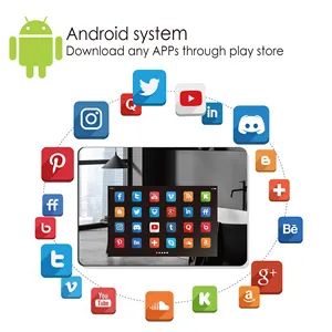 OEM/ODM สมาร์ททีวีสมาร์ทกระจกหน้าจอสัมผัสกระจกระบบ Android