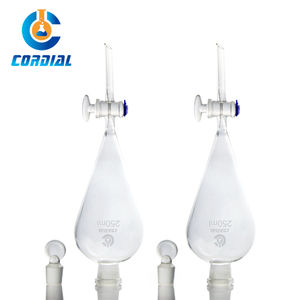 Funil de Separação em Forma de Pêra de Vidro Borossilicato 3.3 com Torneira de Vidro para Testes de Laboratório - Product Image 6