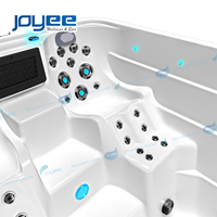 JOYEE Spa de nage extérieur 4,3 m, nouvelle conception, bain à remous hydrothérapeutique haut de gamme avec système Balboa, certifié CE par l'usine OEM