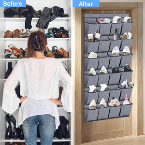 Bán buôn qua cửa treo lưu trữ giày 24 túi Giày tổ chức 1 gói - Product Image 5