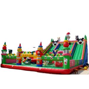 Comentario favorable Parque de atracciones para niños/saltar y tobogán Castillo hinchable/ciudad divertida inflable para niños - Product Image 1