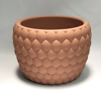 Pots de plantes modernes d'intérieur/extérieur, pots à fleurs en béton faits à la main, trous de drainage, design minimaliste, style haut.