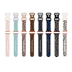 Easilife สายนาฬิกาซิลิโคนสำหรับผู้หญิงลายเสือชีตาห์แบบอัจฉริยะมีลายเสือดาวนุ่ม2สีสายนาฬิกาสำหรับ <span class=keywords><strong>Apple</strong></span> iWatch ขนาด38มม. 42มม. - Product Image 5