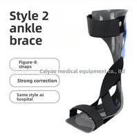 Chaussures orthopédiques de soutien cheville-pied avec sangle élastique réglable pour la correction du pied varus et l'équipement d'entraînement