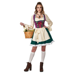 <span class=keywords><strong>Disfraz</strong></span> de Navidad Bávaro para Hombre, Estilo Oktoberfest, Dirndl Alemán, <span class=keywords><strong>Heidi</strong></span> Gretchen, en Poliéster - Product Image 3
