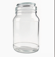 Pot de conservation en verre transparent de qualité alimentaire, récipient à café réutilisable en verre pour grains de café, noix, emballage d'aliments secs