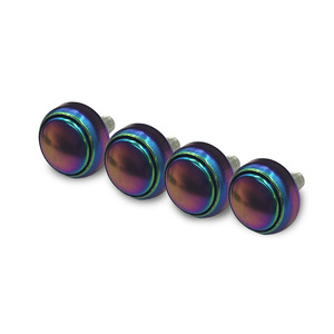 Vis et clips de plaque d'immatriculation de voiture en acier inoxydable, colorés, antivol, pour remplacement, réparation, usage général - Product Image 3