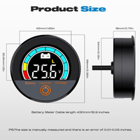 DC 8-100V Voltmeter Digital Tertanam Indikator Listrik Tahan Air Monitor Kapasitas Baterai Penguji Voltmeter Otomotif