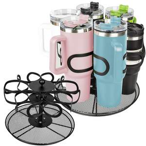 <b>Water</b> <b>Bottle</b> Organizer for Stanley Cup 40 oz Rotatable Stanley Cup <b>Storage</b> Holder for Kitchen Cabinet Durable Mug Organizer - Product Image 1