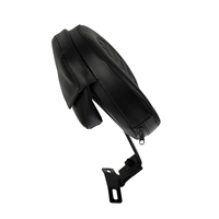 Kit de dossier de siège conducteur en cuir pour moto HCMOTORKU, réglable, en cuir PU, pour Harley Fatboy Softail 2007-2017