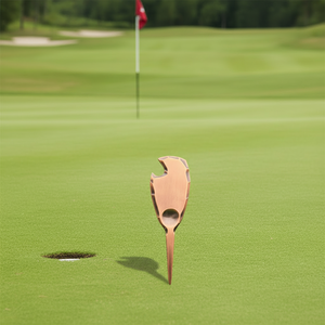 อุปกรณ์เสริมกอล์ฟอเนกประสงค์ ที่ซ่อมแซมสนามกอล์ฟ ทำจากทองแดง พร้อมที่เปิดขวดและที่ซ่อมพื้นสนามกอล์ฟแบบขอบตอก - Product Image 1