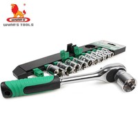 Workpro — kit d'outils de réparation pour automobile, ensemble d'instruments, avec douilles, roue de douilles, pour vélo, 11 pièces