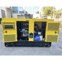 Générateur diesel silencieux triphasé 15 KVA 12KW avec démarrage automatique, démarrage à distance, châssis ouvert, ATS