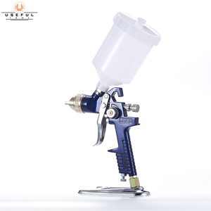 H827 Kit HVLP Püskürtme Tabancası 1000ml Kap H-827GK-2 3'lü Nozul İğne Hava Başlığı Seti+Hava Regülatörü Yerçekimi Beslemeli Döküm Tabanca Gövdesi Kaplama Kırmızı GS - Product Image 4