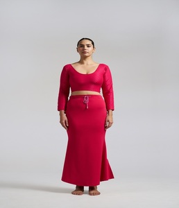 Ladies Polyester Fish Cut <b>Petticoat</b> Saree Shapewear Soft Flexible <b>Fabric</b> Comfortable Slim Fit Everyday Traditional Wear - Product Image 2