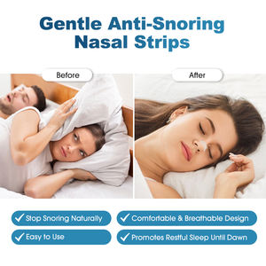 Pince-nez magnétique réutilisable confortable aide respiratoire améliorée meilleur sommeil bandes nasales Anti-ronflement patchs de soins multi-régions - Product Image 5