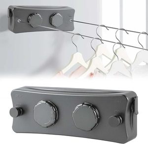 Tendedero de Ropa Retráctil de Acero Inoxidable DS4567, para Montar en la Pared, para Interiores y Exteriores - Product Image 1