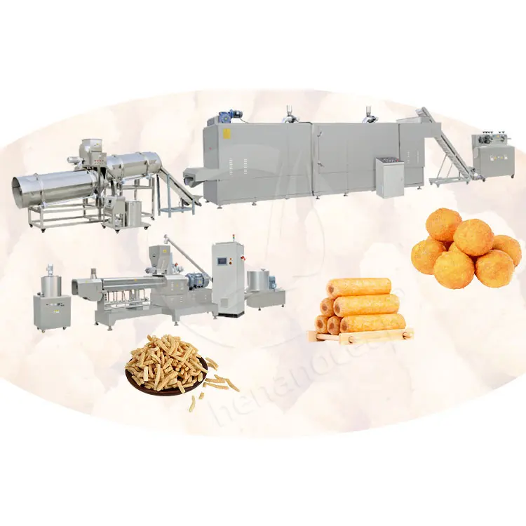 OCEAN Cheap Product Corn Puff Ring Mini Snack Make Machine Fully Automatic Twin Screw Extruder for Snack