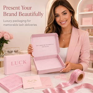 Caja de Envío Corrugada Rosa Personalizada con Impresión de Logotipo, Empaque para Pestañas, Cosméticos, Regalos y Envíos de Comercio Electrónico - Product Image 2