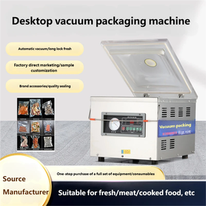 Scelleuse <span class=keywords><strong>sous</strong></span> <span class=keywords><strong>vide</strong></span> de table semi-automatique électrique en acier inoxydable multi-tailles pour la <span class=keywords><strong>conservation</strong></span> de la viande, des fruits de mer et des produits frais - Product Image 2