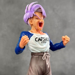 En gros Dragoned Balls Action Figure 28cm Pleurer Future Trunks Figure Super Saiyan Anime Résine Statue Figure Deux Têtes Sculpt - Product Image 4