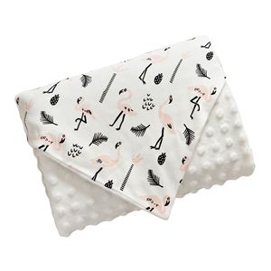 Nueva Manta <span class=keywords><strong>de</strong></span> Bebé <span class=keywords><strong>de</strong></span> Felpa Súper Suave, 100% Poliéster, con Estampados Florales y <span class=keywords><strong>de</strong></span> Animales - Product Image 2