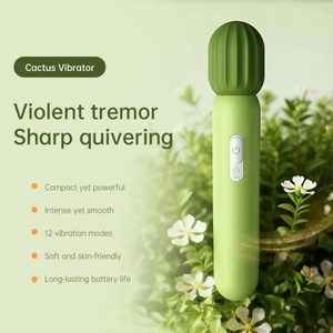 Silicone <b>Personal</b> Body <b>Massager</b> 12 Vibration Frequencies Dildo Female Vibrators Cactus Design AV Wand <b>Massager</b> - Product Image 4