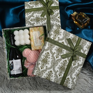 Caja de regalo de embalaje de Perfume personalizado de lujo, tapa de dos piezas y pajarita Base, caja de cartón <span class=keywords><strong>para</strong></span> invitados de boda - Product Image 3