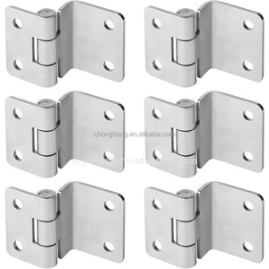 Charnières de poitrine en acier inoxydable 304 de haute qualité épaisseur 2.8mm charnières rétro semi-dissimulées à trois plis 2 "charnière de porte décalée - Product Image 6