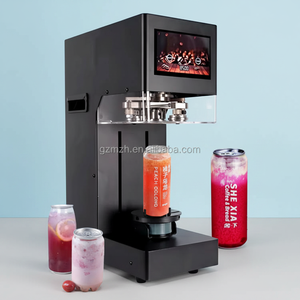 Nuova Macchina Sigillatrice Elettrica Automatica per Bottiglie e Barattoli, per Sigillatura e Confezionamento di Lattine e Bicchieri di Birra e Bevande - Product Image 1