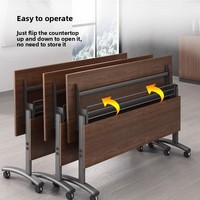 Fabricant professionnel de bureaux d'ordinateur rectangulaires, design pliable pour une utilisation dans le salon, style moderne, construction en bois durable